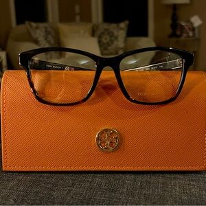 NEW 🌺 Tory Burch Women's Black Tortoise Eyeglass Frames with Case TY2110U